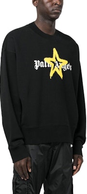 PALM ANGELS FW22 Logo Bintang Hitam Sweatshirt Crewneck. PMBA026C99FLE0081018 Purchase PALM ANGELS FW22 Logo Bintang Hitam Sweatshirt Crewneck. PMBA026C99FLE0081018