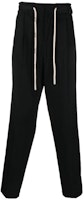 Palm Angels FW22 Black Solid Drawstring Track Pants with Side Stripes. PMCA112F22FAB0011010 Palm Angels FW22 Black Solid Drawstring Track Pants with Side Stripes. PMCA112F22FAB0011010