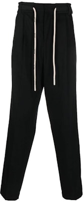 Palm Angels FW22 Black Solid Drawstring Track Pants with Side Stripes. PMCA112F22FAB0011010 Order Palm Angels FW22 Black Solid Drawstring Track Pants with Side Stripes. PMCA112F22FAB0011010