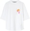 Buy Palm Angels FW22 Kaos Putih Gradient Logo Spray Effect PMAA002F22JER0040132