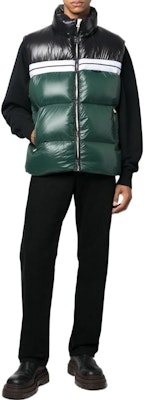 PALM ANGELS 秋冬 2022 绿色拼色羽绒背心. PMED018F22FAB0015510 Lookbook PALM ANGELS 秋冬 2022 绿色拼色羽绒背心. PMED018F22FAB0015510