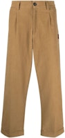 PALM ANGELS FW22 High-Waisted Straight-Leg Casual Pants Beige. PMCA096F21FAB00161376137 PALM ANGELS FW22 High-Waisted Straight-Leg Casual Pants Beige. PMCA096F21FAB00161376137
