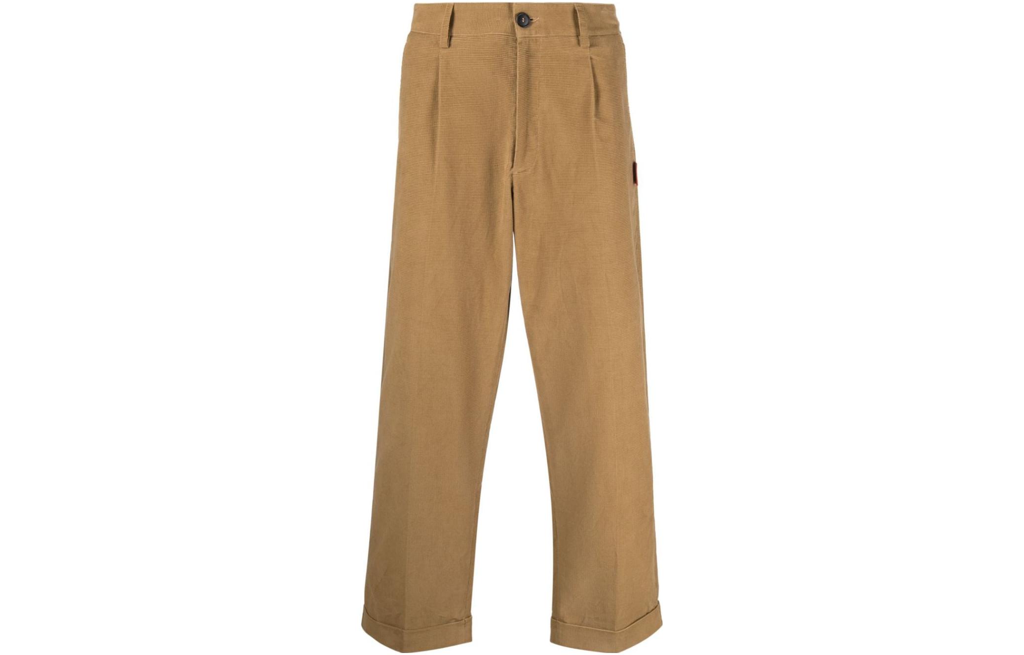 Order PALM ANGELS FW22  High-Waisted Straight-Leg Casual Pants Beige. PMCA096F21FAB00161376137