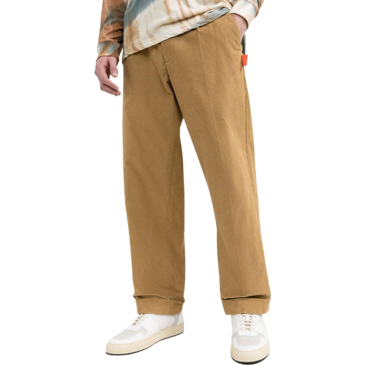 Lookbook PALM ANGELS FW22  High-Waisted Straight-Leg Casual Pants Beige. PMCA096F21FAB00161376137