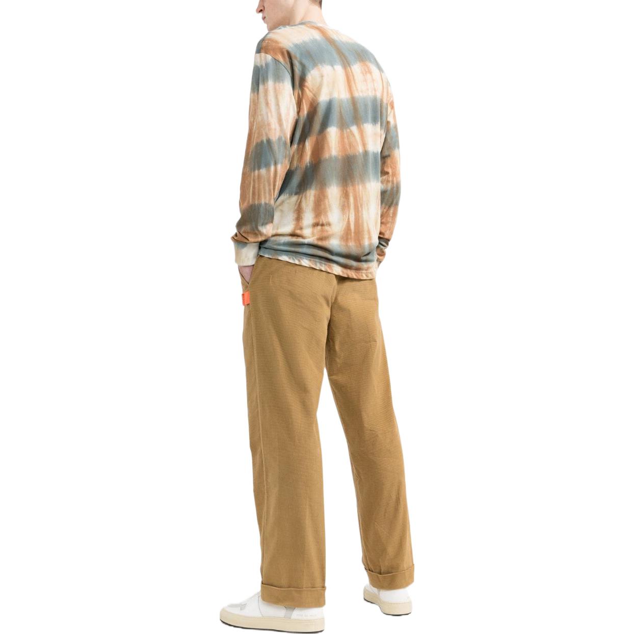 Purchase PALM ANGELS FW22  High-Waisted Straight-Leg Casual Pants Beige. PMCA096F21FAB00161376137