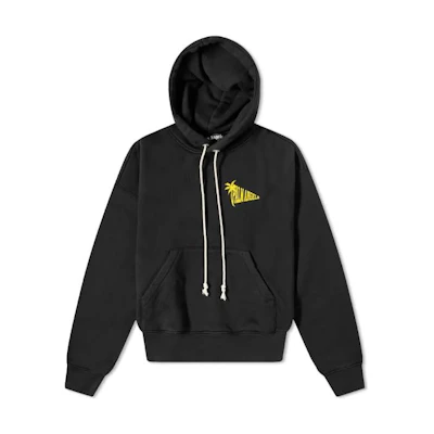PALM ANGELS FW22 Logo Print Hoodie Black PMBB058F21FLE0021018