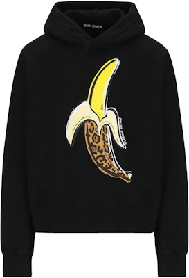 パームエンジェルス FW22 バナナプリント プルオーバーフーディー ブラック PMBB058F22FLE0091018 Buy パームエンジェルス FW22 バナナプリント プルオーバーフーディー ブラック PMBB058F22FLE0091018
