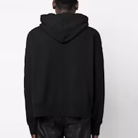 Shop Palm Angels 2022年秋冬黑色圖案Logo連帽衫 PMBB058C99FLE0071055