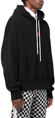 PALM ANGELS FW22 Black Hoodie with Logo Patch for Men. PMBB058F22FLE0061010 Shop PALM ANGELS FW22 Black Hoodie with Logo Patch for Men. PMBB058F22FLE0061010