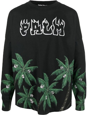 PALM ANGELS 2022秋冬黑色卫衣 植物标志字母印花男款 PMAB001S23JER0021055 Order PALM ANGELS 2022秋冬黑色卫衣 植物标志字母印花男款 PMAB001S23JER0021055