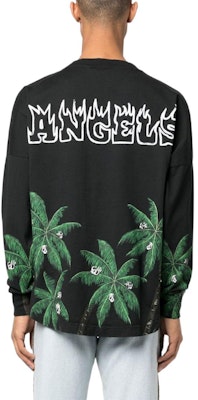 PALM ANGELS 2022秋冬黑色卫衣 植物标志字母印花男款 PMAB001S23JER0021055 Shop PALM ANGELS 2022秋冬黑色卫衣 植物标志字母印花男款 PMAB001S23JER0021055