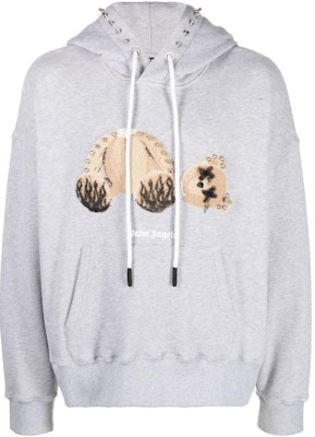 PALM ANGELS 2022秋冬卡通图案铆钉连帽衫男士灰色长袖上衣 PMBB058F22FLE0010560 Buy PALM ANGELS 2022秋冬卡通图案铆钉连帽衫男士灰色长袖上衣 PMBB058F22FLE0010560