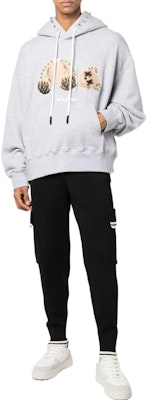 PALM ANGELS 2022秋冬卡通图案铆钉连帽衫男士灰色长袖上衣 PMBB058F22FLE0010560 Shop PALM ANGELS 2022秋冬卡通图案铆钉连帽衫男士灰色长袖上衣 PMBB058F22FLE0010560