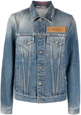 Palm Angels FW22 Colorblock Hoodie Jacket Men’s Blue PMYE027F22DEN0014716 Buy Palm Angels FW22 Colorblock Hoodie Jacket Men’s Blue PMYE027F22DEN0014716