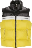 PALM ANGELS FW22 Colorblock Quilted Puffer Zip Vest Yellow - . PMED018F22FAB0011810 PALM ANGELS FW22 Colorblock Quilted Puffer Zip Vest Yellow - . PMED018F22FAB0011810