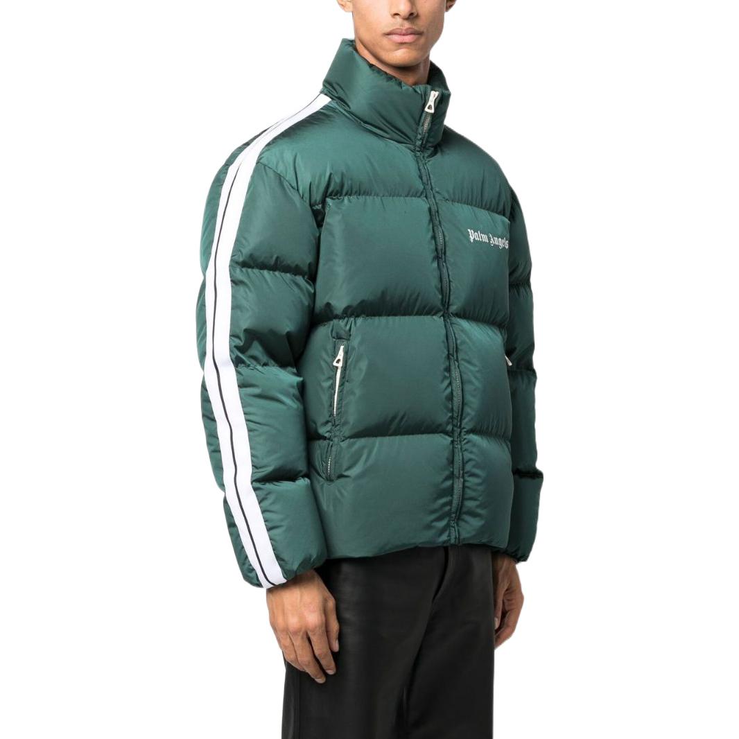 PALM ANGELS FW22 Logo Print Zip-Up Track Jacket Green - . PMED019C99FAB0015501 圖 5