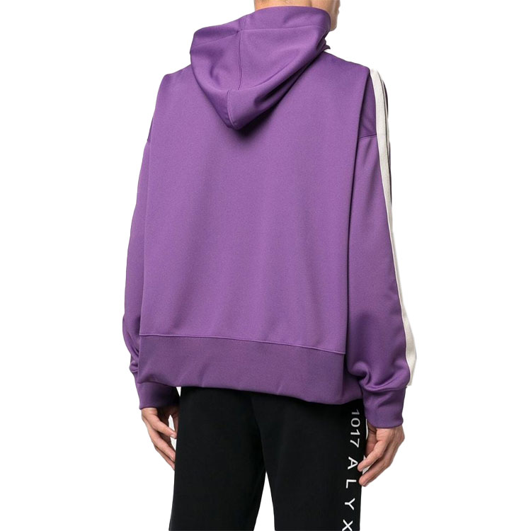 Shop PALM ANGELS FW22 Purple Logo Print Hoodie  Long Sleeve. PMBD043F22FAB00237033703