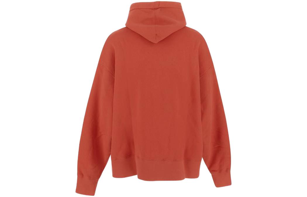 Lookbook 棕榈天使FW22泰迪熊印花连帽衫珊瑚橙色 PMBB058F22FLE0083460