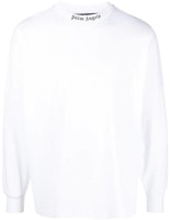 Palm Angels FW22 White Back Logo Print Long Sleeve T-Shirt . PMAB001C99JER0040110 Palm Angels FW22 White Back Logo Print Long Sleeve T-Shirt . PMAB001C99JER0040110