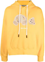Palm Angels FW22 Yellow Cartoon Print Hoodie for Men. PMBB058F22FLE0081660 Palm Angels FW22 Yellow Cartoon Print Hoodie for Men. PMBB058F22FLE0081660
