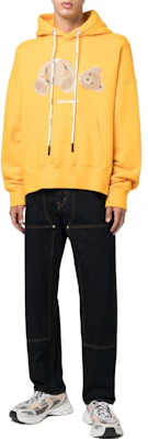 Palm Angels 男士 FW22 黄色卡通印花连帽衫. PMBB058F22FLE0081660 Lookbook Palm Angels 男士 FW22 黄色卡通印花连帽衫. PMBB058F22FLE0081660