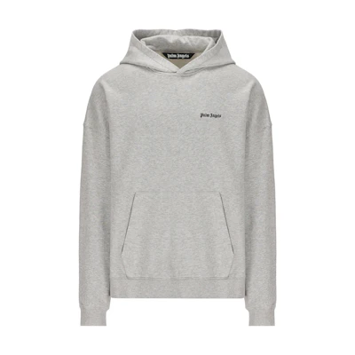 PALM ANGELS FW23 Gray Hoodie with Letter Pattern. PMBB126F23FLE0010810