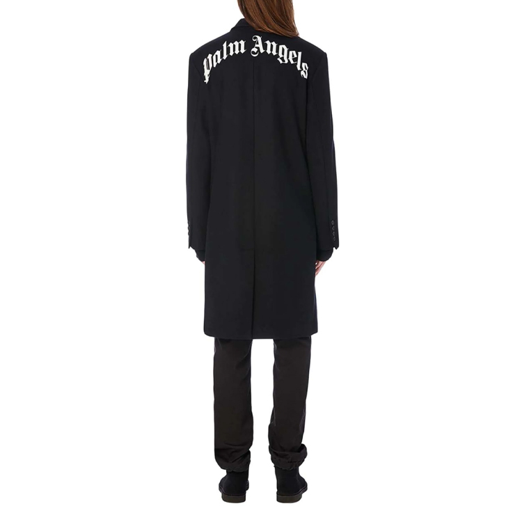 PALM ANGELS Gothic Logo Mid-Length Blazer . PMEA083E20FAB0011001 圖 6