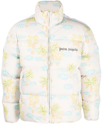 Palm Angels Graphic Print High-Neck Jacket PMED020S23FAB0010384 Buy Palm Angels Graphic Print High-Neck Jacket PMED020S23FAB0010384