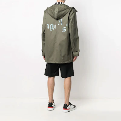 PALM ANGELS Jaket Parka Hijau dengan Cetakan Logo - Kasual dan Selesa. PMEC007R21FAB0015661 Shop PALM ANGELS Jaket Parka Hijau dengan Cetakan Logo - Kasual dan Selesa. PMEC007R21FAB0015661