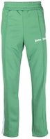 Palm Angels Green Track Pants with Logo Print. PMCA007F21FAB0015501 Palm Angels Green Track Pants with Logo Print. PMCA007F21FAB0015501