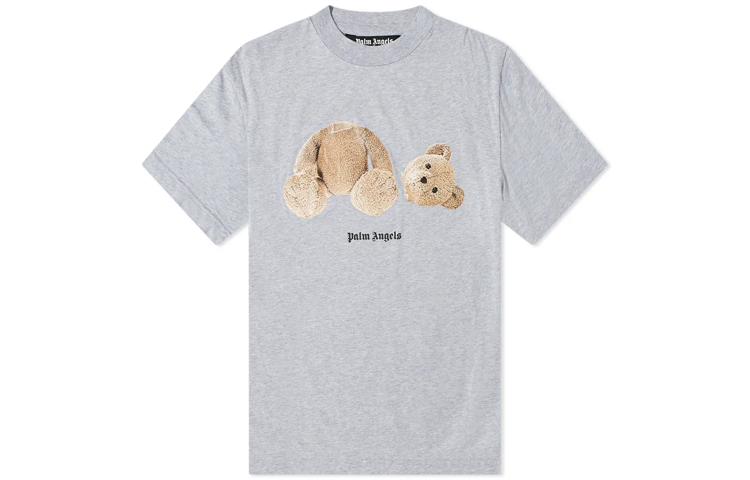 Order Camiseta Gris Hombre Palm Angels Oso Sin Cabeza Manga Corta. PMAA001C99JER0010860
