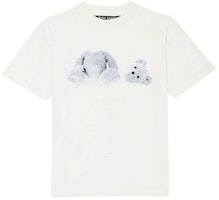 PALM ANGELS Headless Bear Print White T-Shirt PMAA001E20JER0044401 PALM ANGELS Headless Bear Print White T-Shirt PMAA001E20JER0044401