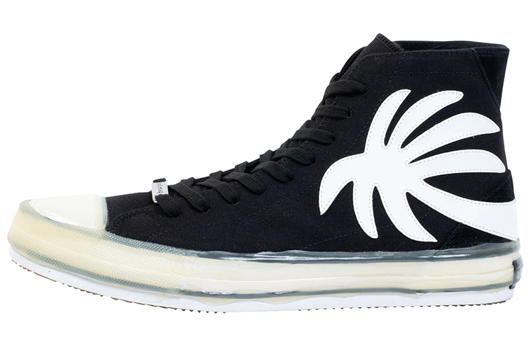 Palm Angels High-Top Canvas 'Black' PMIA048R21LEA0021001