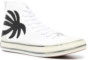 Palm Angels 白色高帮帆布鞋 PMIA048R21LEA0020110 Shop Palm Angels 白色高帮帆布鞋 PMIA048R21LEA0020110