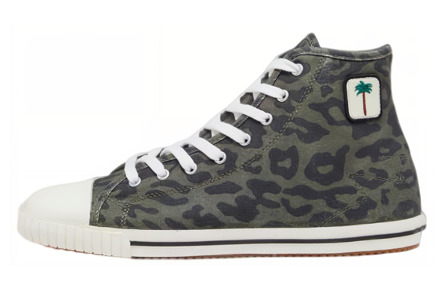 Palm Angels High-Top Sneakers 'Camo Leopard'