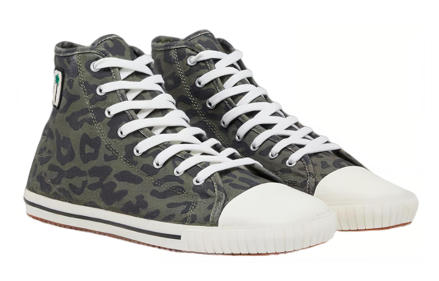 Palm Angels High-Top Sneakers 'Camo Leopard' 圖 2