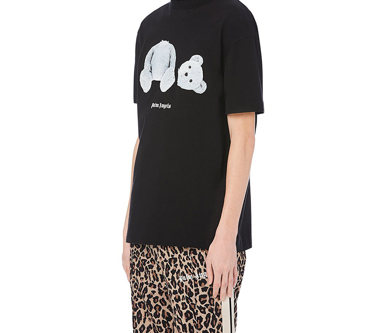 Purchase PALM ANGELS 断头冰熊图案黑色男士T恤 PMAA001E20JER0041001
