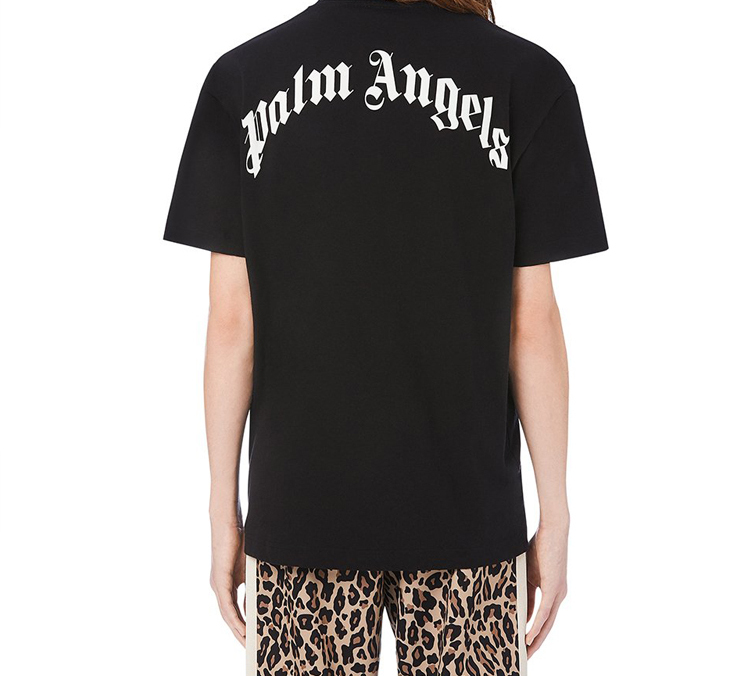 Sizing PALM ANGELS 断头冰熊图案黑色男士T恤 PMAA001E20JER0041001