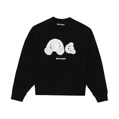 Palm Angels Ice Bear Graphic Pullover Hoodie Black PMBA026E20FLE0021001