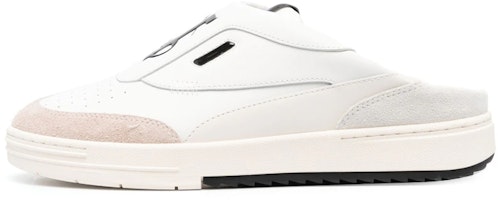 Palm Angels Leather Round Toe Flat Mule 'White' PMIJ003S23LEA0010110 Palm Angels Leather Round Toe Flat Mule 'White' PMIJ003S23LEA0010110