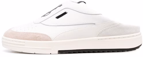 Buy Palm Angels Mule de Piel Punta Redonda 'Blanco' PMIJ003S23LEA0010110