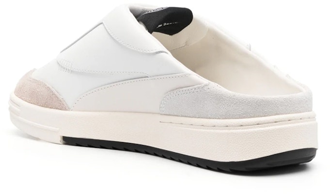Palm Angels Sepatu Mule Kulit Flat Ujung Bulat 'Putih' PMIJ003S23LEA0010110 Shop Palm Angels Sepatu Mule Kulit Flat Ujung Bulat 'Putih' PMIJ003S23LEA0010110