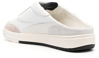 Shop Palm Angels Mule de Piel Punta Redonda 'Blanco' PMIJ003S23LEA0010110