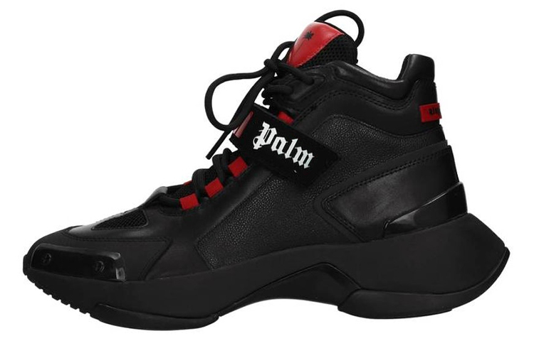 Palm Angels Leather Sneaker 'Black'