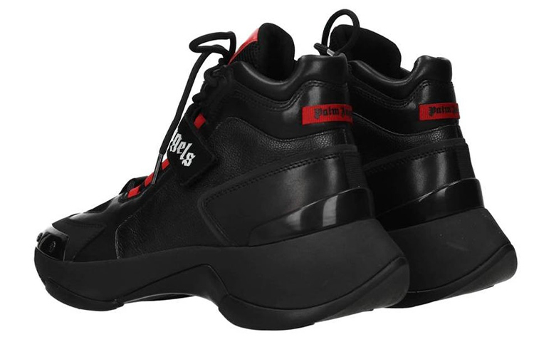 Palm Angels Leather Sneaker 'Black' 圖 3