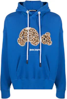 Palm Angels Leopard Headless Bear Blue Hoodie Blue PMBB058S22FLE0084560 Palm Angels Leopard Headless Bear Blue Hoodie Blue PMBB058S22FLE0084560
