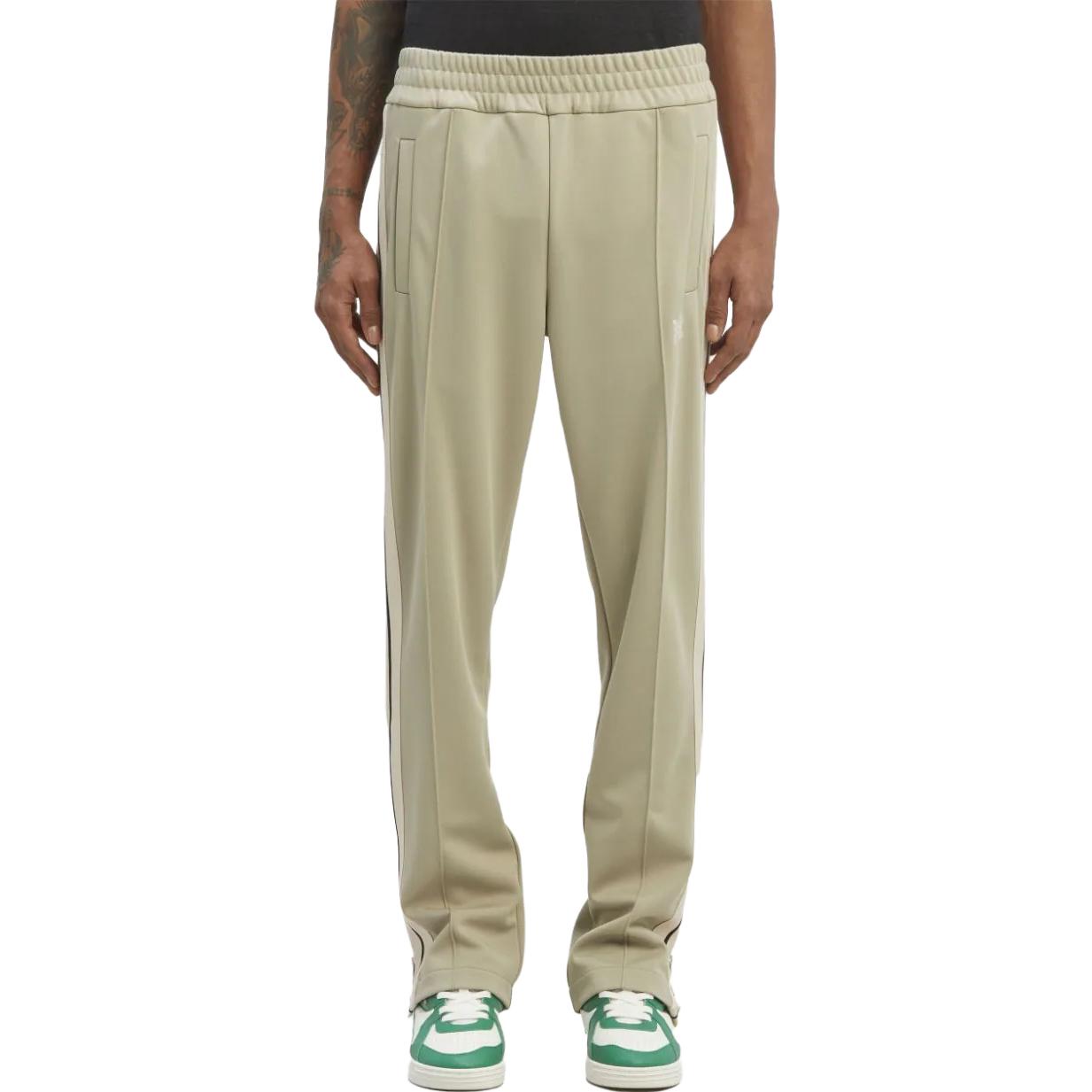 Shop Palm Angels Letter Embroidered Striped Casual Pants . PMCJ020E23FAB0010703