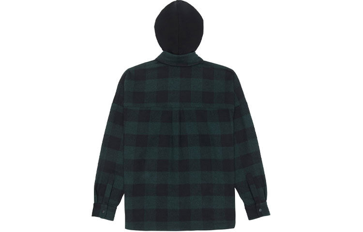 Lookbook 팜엔젤스 레터 로고 프린트 후드 셔츠 재킷 그린 가을 컬렉션 PMGA042E20FAB0015701