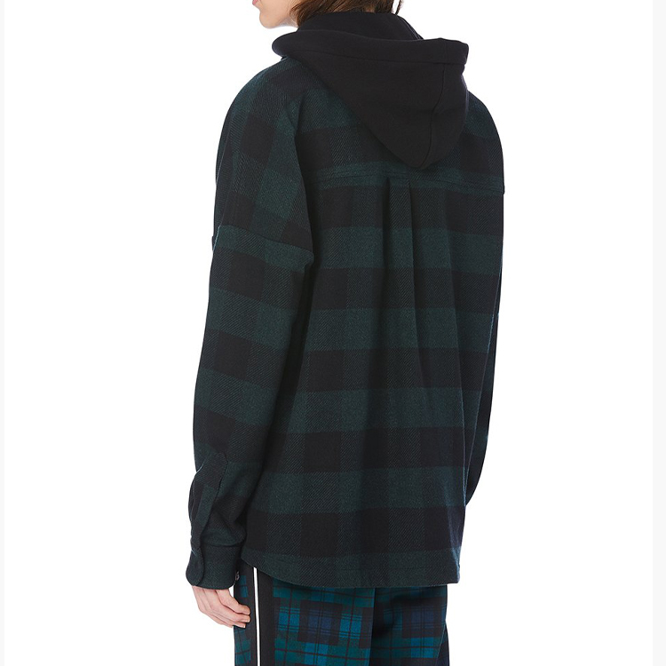 Details for 팜엔젤스 레터 로고 프린트 후드 셔츠 재킷 그린 가을 컬렉션 PMGA042E20FAB0015701