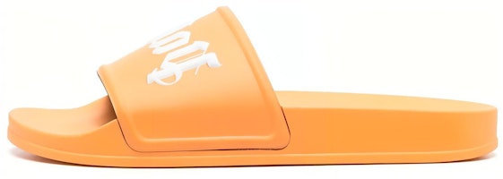 Palm Angels Logo-Embossed Slide 'Orange' PMIC001S23PLA0012001 Palm Angels Logo-Embossed Slide 'Orange' PMIC001S23PLA0012001
